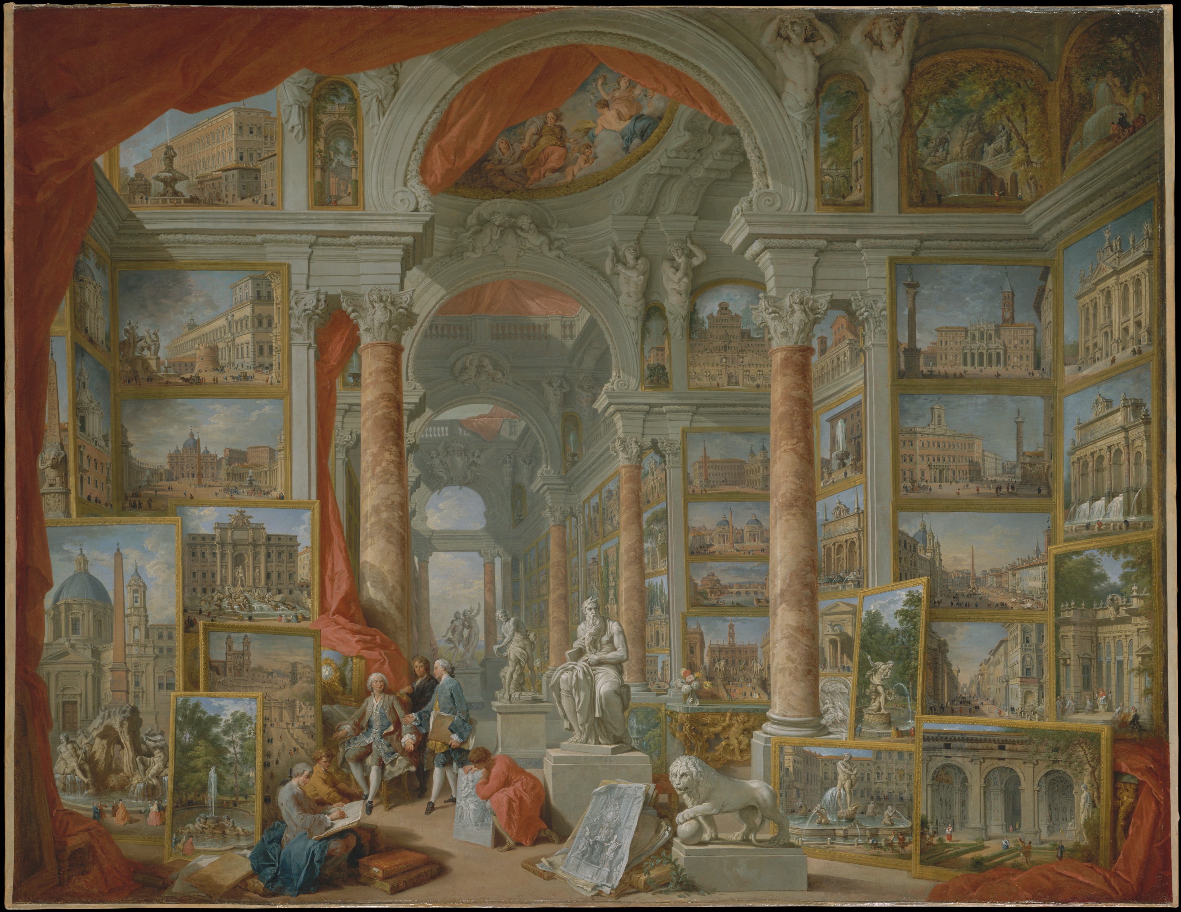 Modern Rome by Giovanni Paolo Panini, 1757, The Metropolitan Museum of Art